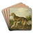 Siberian Greyhound by Jan Dasveldt Art Drink Coaster set Siberian Greyhound by Jan Dasveldt Art Drink Coaster set