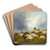 Sheep In A Pasture by Thomas Sidney Cooper Art Drink Coaster set