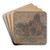 In a French Village by Walter Griffin Art Drink Coaster set