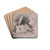 Nude Women by Camille Pissarro Drink Coasters - set of 4
