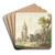 De kerk te Warmond by Pieter Gerardus van Os Art Drink Coaster set