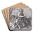 Saint John the Baptist in the Desert by Lucas Van Leyden Art Drink Coaster set Saint John the Baptist in the Desert by Lucas Van Leyden Art Drink Coaster set