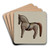 Toy Horse by Arsen Maralian Art Drink Coaster set