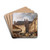 La rue des Prouvaires et l'glise Saint-Eustache by Giuseppe Canella Drink Coasters - set of 4