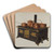 Toy Stove by Einar Heiberg Art Drink Coaster set