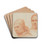 Heads of Two Dominican Friars by Fra Bartolomeo Drink Coasters - set of 4