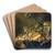 Still Life With Copulating Sparrows by Cornelis de Heem Art Drink Coaster set