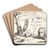 Titelblad til Lver, bjrne, ulve og svin by Marcus de Bye Art Drink Coaster set