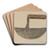 Food Chopper by Clarence Secor Art Drink Coaster set Food Chopper by Clarence Secor Art Drink Coaster set