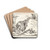 Titelblad til Lver by Marcus de Bye Drink Coasters - set of 4