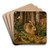 A Hare in the Forest by Hans Hoffmann Art Drink Coaster set