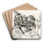 Moerlein's by Donaldson Lith. Co Art Drink Coaster set