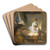 The Visit to the Nursery by Jean-Honor Fragonard Art Drink Coaster set