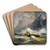 A Boat in Distress at Sea by Dominik Schuhfried Art Drink Coaster set
