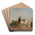Horse traders by Eugne Fromentin Art Drink Coaster set