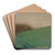 The Meadow by Georges Seurat Art Drink Coaster set