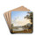 View of Saint Peters in Rome by Jakob Philipp Hackert Drink Coasters - set of 4