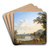 View of Saint Peters in Rome by Jakob Philipp Hackert Art Drink Coaster set