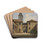 Blick in den Innenhof von Schloss Eberstein by Carl Ludwig Frommel Drink Coasters - set of 4