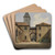 Blick in den Innenhof von Schloss Eberstein by Carl Ludwig Frommel Art Drink Coaster set