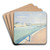 The Channel of Gravelines, Petit Fort Philippe by Georges Seurat Art Drink Coaster set