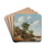 A village on the banks of a river by Thomas Heeremans Drink Coasters - set of 4 A village on the banks of a river by Thomas Heeremans Drink Coasters - set of 4