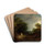 Wooded Landscape with a Woodcutter by Thomas Gainsborough Drink Coasters - set of 4