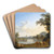 View of Saint Peters in Rome by Jakob Philipp Hackert Art Drink Coaster set