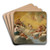 Assembly Of The Gods by Simon Vouet Art Drink Coaster set Assembly Of The Gods by Simon Vouet Art Drink Coaster set