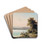 Partie am Chiemsee mit Blick auf die Herreninsel am frhen Morgen by Wilhelm Lichtenheld Drink Coasters - set of 4 Partie am Chiemsee mit Blick auf die Herreninsel am frhen Morgen by Wilhelm Lichtenheld Drink Coasters - set of 4