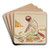 Sittende akt by Edvard Munch Art Drink Coaster set