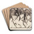 Drei Mdchen im Profil by Otto Mueller Art Drink Coaster set