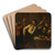 Christ Driving the Money Changers from the Temple by Dirck Van Baburen Art Drink Coaster set