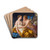 Cupid and Psyche by Louis-Jean-Franois Lagrene Drink Coasters - set of 4