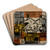 Pintura constructiva by Joaqun Torres-Garca Art Drink Coaster set