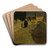 Towards The Pont Lovignon (Pont Fleuri) In Quimperl by Frits Thaulow Art Drink Coaster set Towards The Pont Lovignon (Pont Fleuri) In Quimperl by Frits Thaulow Art Drink Coaster set