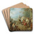 Encampment (Soldiers' Halt) by Jean-Baptiste Pater Art Drink Coaster set