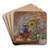 Flowers and Vegetables by James Ensor Art Drink Coaster set