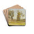 Wiese vor einem Dorf by Franz Rumpler Drink Coasters - set of 4