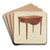 Pembroke Table by Florence Choate Art Drink Coaster set