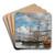 Le bassin de Deauville by Eugne Boudin Art Drink Coaster set