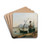 Der Hafen von Neapel mit Vesuv by Rudolf von Alt Drink Coasters - set of 4