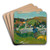 The Swineherd by Paul Gauguin Art Drink Coaster set