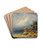 Lake Wrthersee, A Fishing Hut by Markus Pernhart Drink Coasters - set of 4 Lake Wrthersee, A Fishing Hut by Markus Pernhart Drink Coasters - set of 4