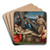 The Lamentation of Christ with Angels by Francesco Raibolini Art Drink Coaster set