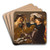 The Concert by Dirck Van Baburen Art Drink Coaster set