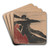 Melancholy II by Edvard Munch Art Drink Coaster set