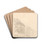 The Guildhall, Exeter by Thomas Girtin Drink Coasters - set of 4