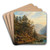 Partie vor Hallstatt nach Obertraun im Salzkammergute by Anton Schiffer Art Drink Coaster set