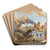 View Of Capri by Konstantin Ivanovich Gorbatov Art Drink Coaster set